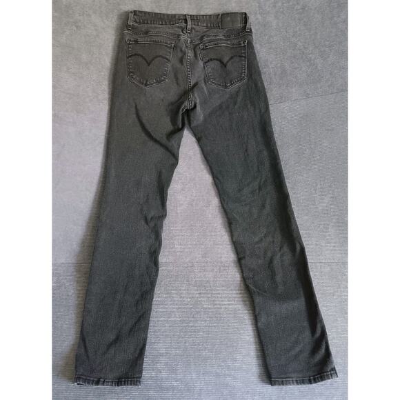 Levi's 712 Jeans Women Size 28x32 Slim Black Denim Pockets Zip Fly - Picture 2 of 12